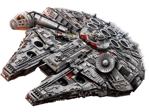 Millennium Falcon – gyűjtői kiadás – A Millennium Falcon felülről, részletes hajótesttel