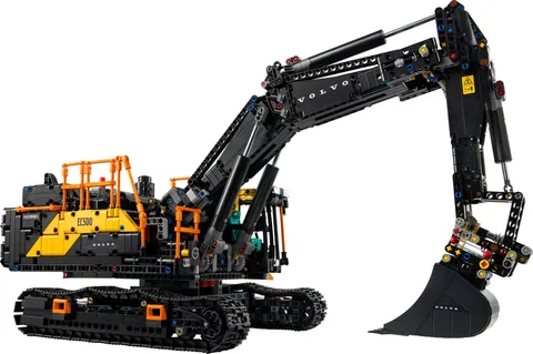 Volvo EC500 Hybrid exkavátor – A Volvo EC500 Hybrid exkavátor kinyújtott karral