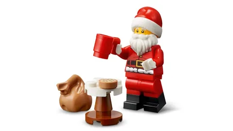 Ünnepi mézeskalács házikó – A Mikulás minifigura