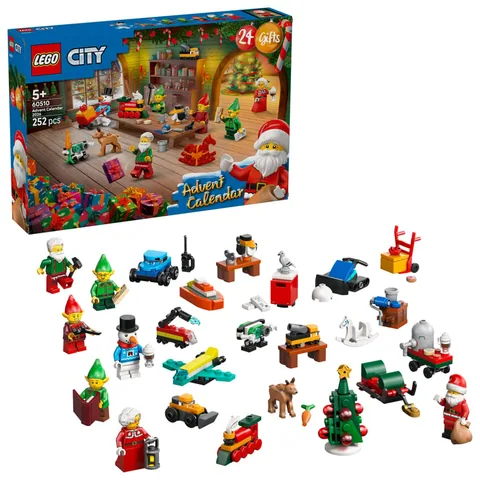 LEGO City Adventi naptár 2026 – A doboz és a 24 meglepetés tartalma