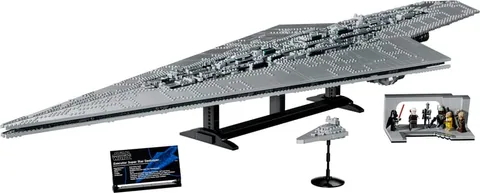 Executor szuper csillagromboló – Az Executor csillagromboló állványon, minifigura-kijelzővel