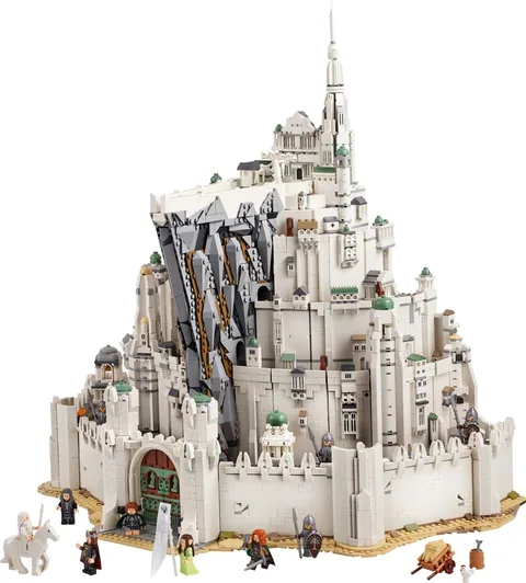 A Gyűrűk Ura: Minas Tirith – Minas Tirith fehér városa minifigurákkal