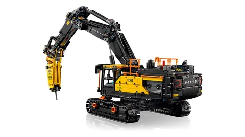 Volvo EC500 Hybrid exkavátor – Az exkavátor bontókalapáccsal