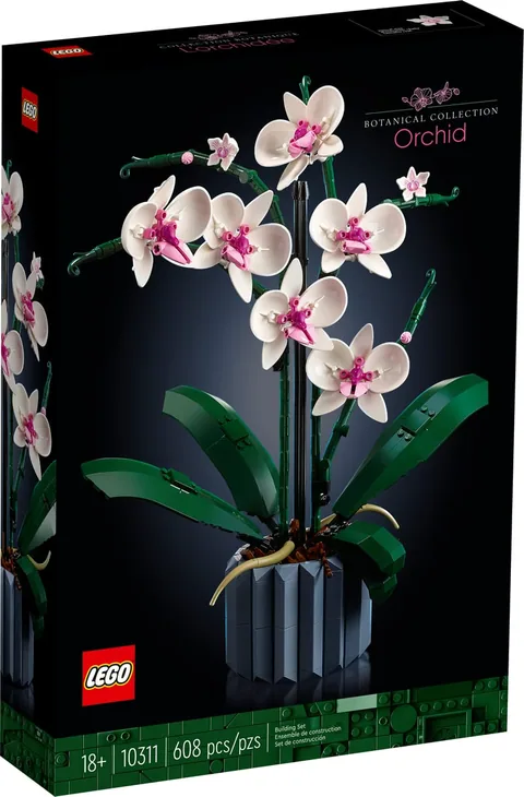 Orchidea – A doboz és a megépített orchidea